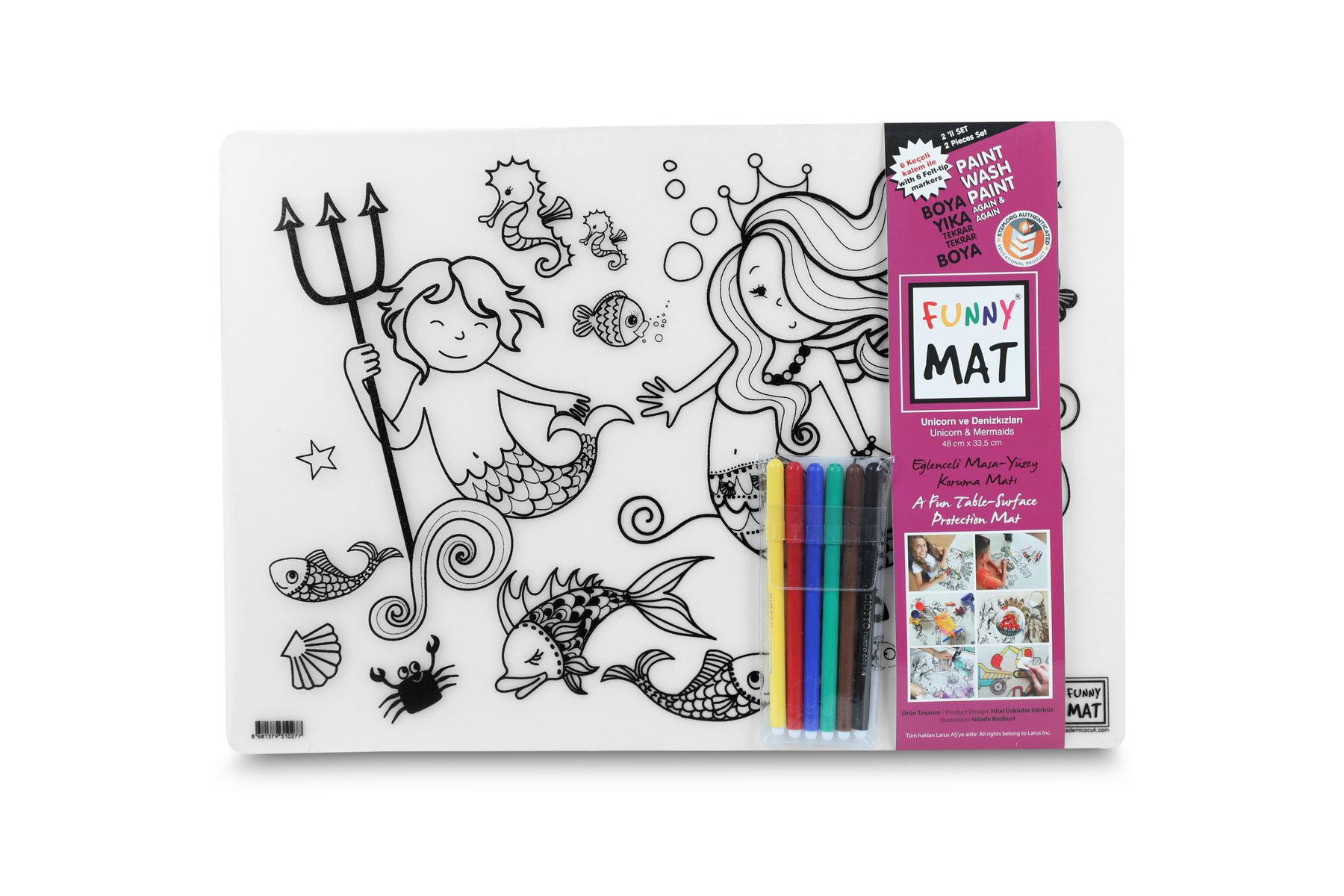Funny Mat - Unicorn & Deniz Kızı